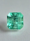 4.69 Carat 10x10 Freckled Loose Colombian Emerald-Asscher Cut with Clipped Corners