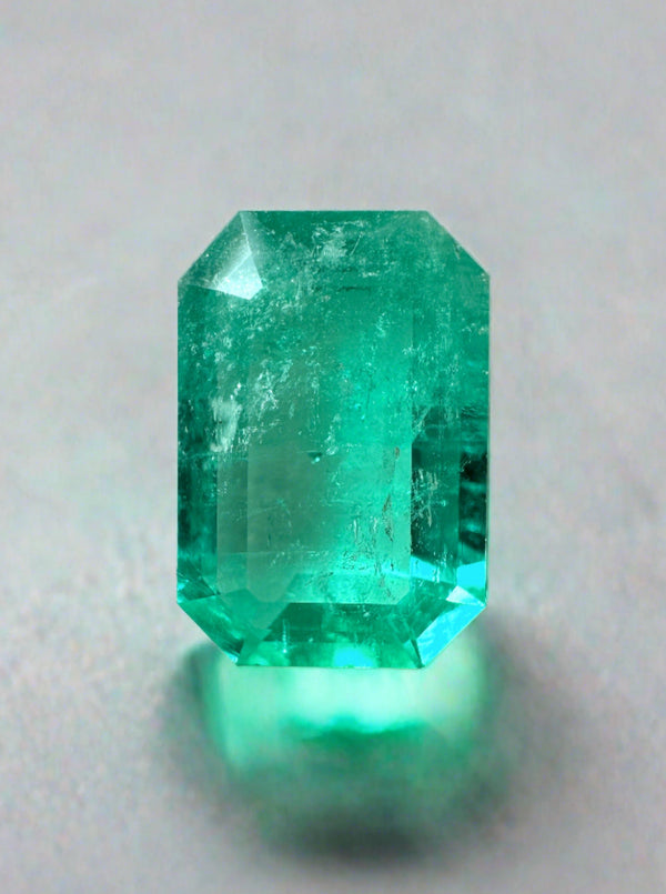4.89 Carat 13x9 Spready Green Natural Loose- Emerald Cut