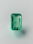 0.77 Carat 7x4.5 Glowy Loose Colombian Emerald-Emerald Cut