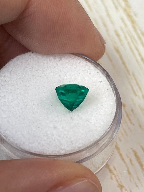1.78 Carat 7x7 AAA+ Captivating Natural Loose Colombian Emerald-Asscher Cut