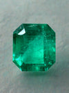 5.84 Carat GIA CERTIFIED Intense Bluish Green Natural Loose Colombian Emerald-Asscher Cut