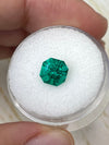 1.80 Carat 7.3x7.3 AAA+ Muzo Green Asscher Cut Natural Unset Colombian Emerald