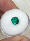 1.80 Carat 7.3x7.3 AAA+ Muzo Green Asscher Cut Natural Unset Colombian Emerald