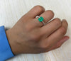 1.94 Carat 8.5x7 Freckled Green Natural Loose Colombian Emerald- Emerald Cut