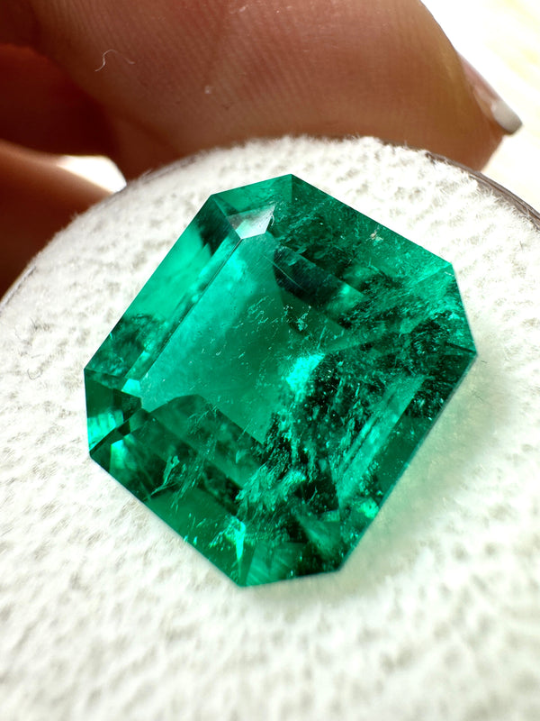 7.51 Carat GIA Certified 13x12 Investment Quality Natural Loose Colombian Emerald- Emerald Cut