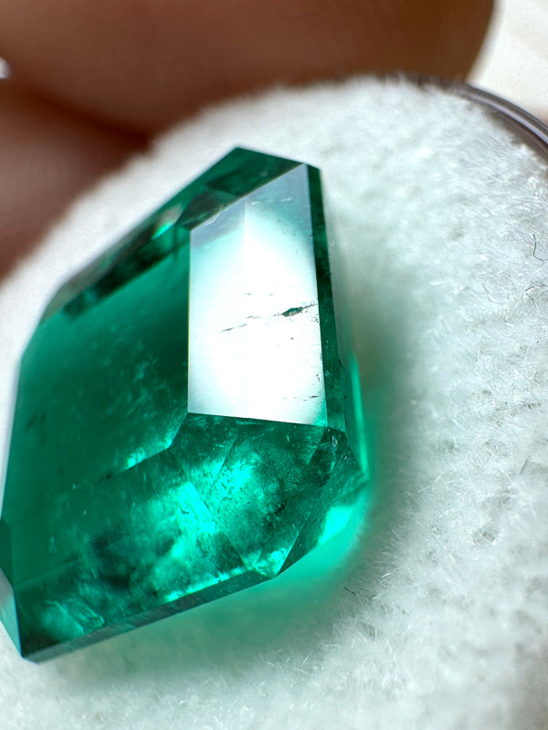7.51 Carat GIA Certified 13x12 Investment Quality Natural Loose Colombian Emerald- Emerald Cut
