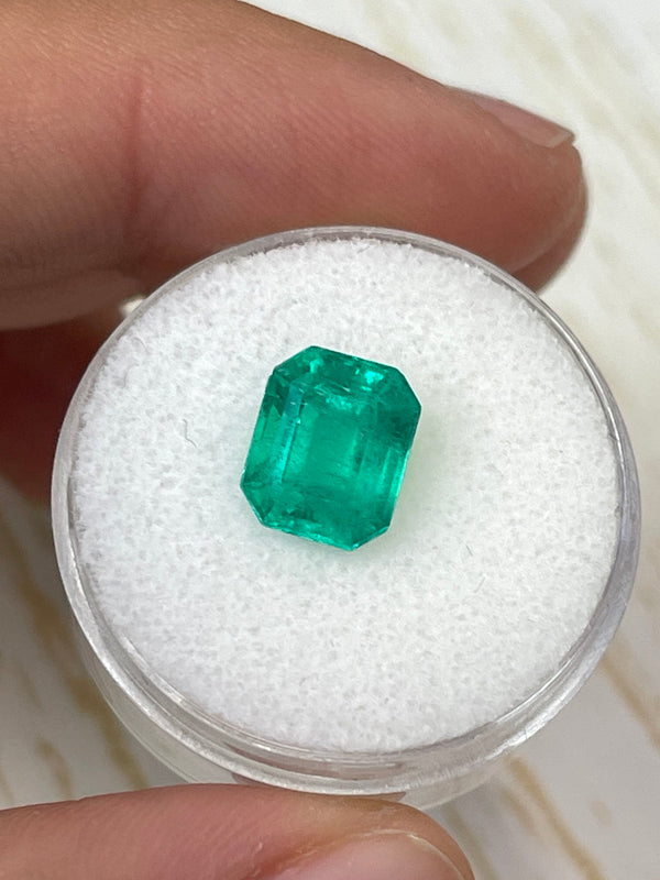 2.93 Carat 9x8 Stunning Natural Loose Colombian Emerald- Emerald Cut