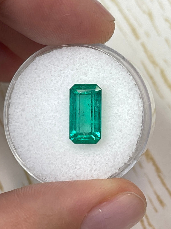 2.70 Carat 11.4x6 Yellowish Elongated Emerald Cut