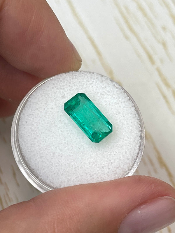 2.70 Carat 11.4x6 Yellowish Elongated Emerald Cut