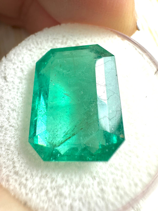 9.52 Carat HUGE 15.4x11.50 Natural Loose Colombian Emerald-Emerald Cut