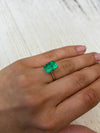 5.26 Carat 12.5x8.2 Yellowish Green Natural Loose Colombian Emerald- Emerald Cut