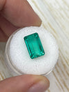 5.63 Carat 13x8 VS Bluish Green Natural Loose Colombian Emerald- Emerald Cut