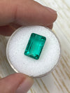 5.63 Carat 13x8 VS Bluish Green Natural Loose Colombian Emerald- Emerald Cut