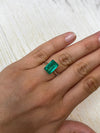 5.63 Carat 13x8 VS Bluish Green Natural Loose Colombian Emerald- Emerald Cut