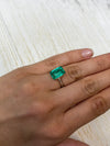 5.63 Carat 13x8 VS Bluish Green Natural Loose Colombian Emerald- Emerald Cut