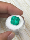 9.03 Carat 12.5x12.5 HUGE Green Natural Loose Colombian Emerald-Asscher Cut
