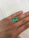 Large 12.11 Carat GIA Certified 16x12 Classic Natural Loose Colombian Emerald- Emerald Cut