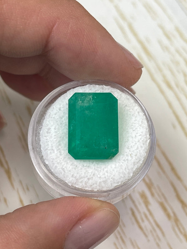 Large 12.13 Carat 15.5x11.5 Fine Natural Loose Colombian Emerald- Emerald Cut
