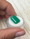 Large 12.13 Carat 15.5x11.5 Fine Natural Loose Colombian Emerald- Emerald Cut