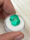 Large 13.22 Carat GIA CERTIFIED 15x13 Muzo Yellowish Green Natural Loose Colombian Emerald- Emerald Cut