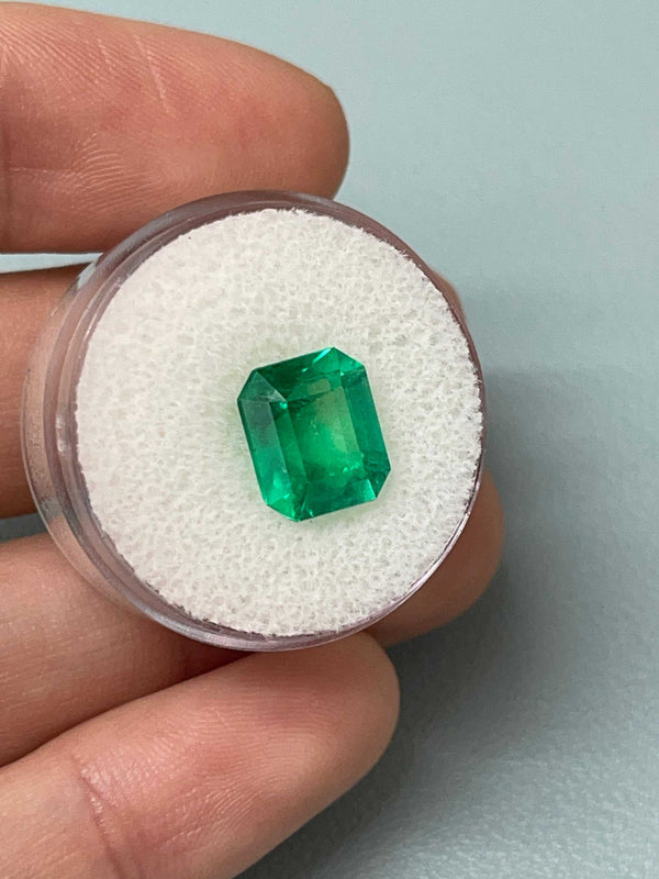 4.12 Carat AAA Vivid Muzo Natural Loose Colombian Emerald-Emerald Cut
