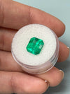 4.12 Carat AAA Vivid Muzo Natural Loose Colombian Emerald-Emerald Cut