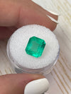 4.21 Carat Spring Yellowish Green Natural Loose Colombian Emerald-Chunky Emerald Cut
