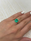 4.21 Carat Spring Yellowish Green Natural Loose Colombian Emerald-Chunky Emerald Cut
