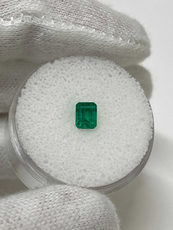 0.62 Carat 5x4 AAA+ Fine Loose Colombian Emerald-Emerald Cut