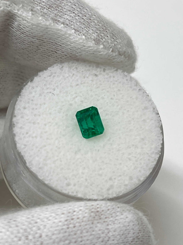 0.62 Carat 5x4 AAA+ Fine Loose Colombian Emerald-Emerald Cut
