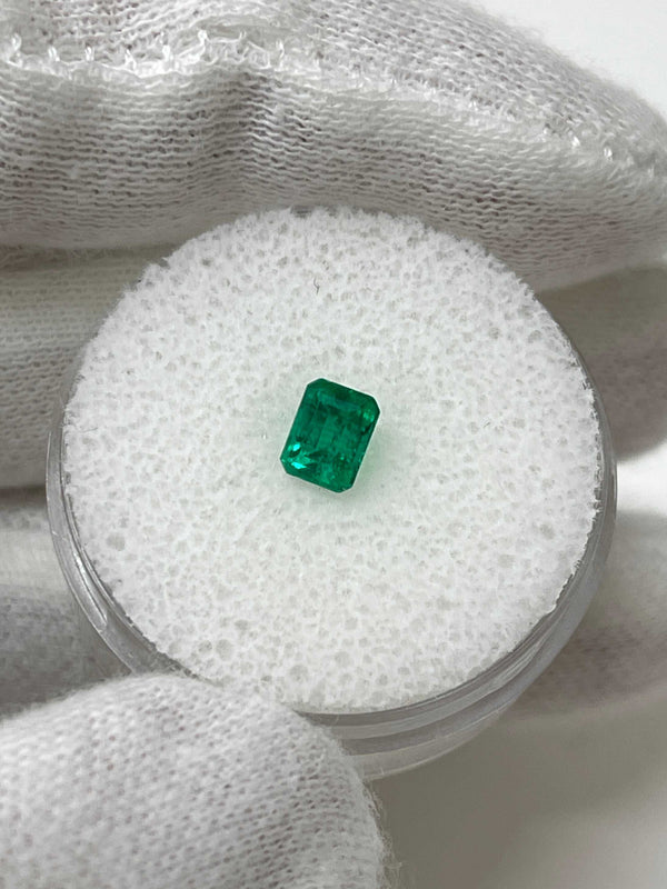 0.62 Carat 5x4 AAA+ Fine Loose Colombian Emerald-Emerald Cut