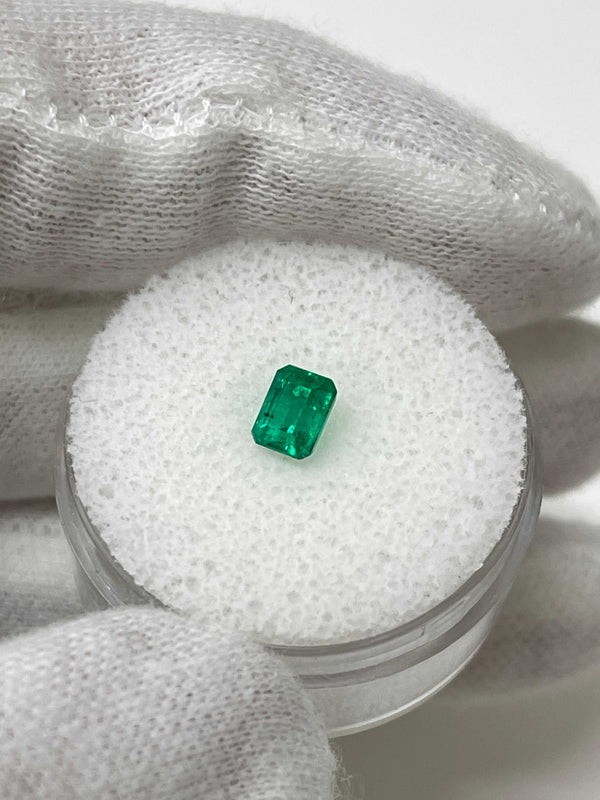 0.62 Carat 5x4 AAA+ Fine Loose Colombian Emerald-Emerald Cut