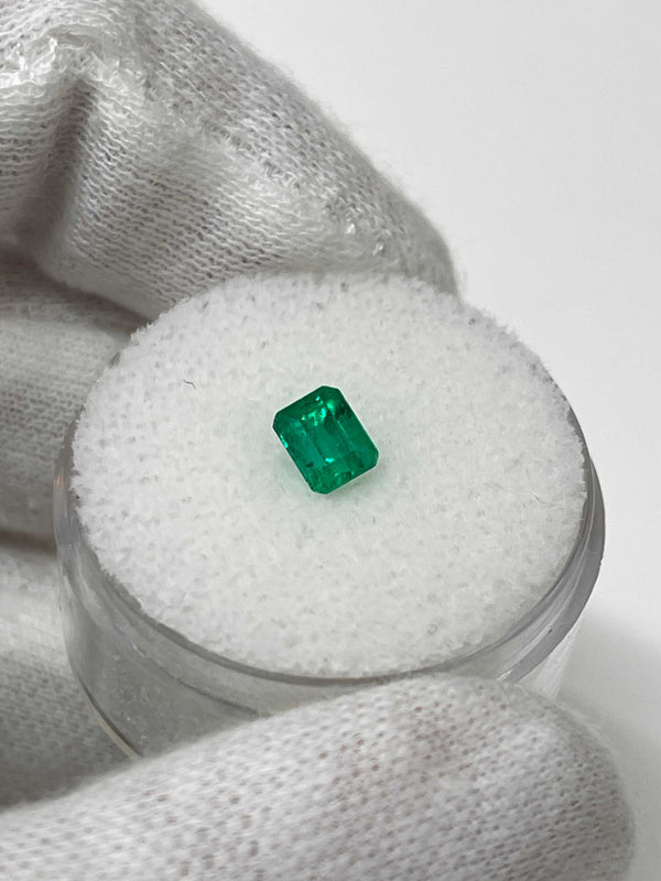 0.62 Carat 5x4 AAA+ Fine Loose Colombian Emerald-Emerald Cut