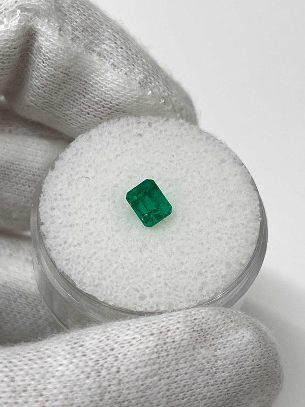 0.62 Carat 5x4 AAA+ Fine Loose Colombian Emerald-Emerald Cut