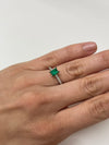 0.85 Carat 5.8x4.7 AAA+ Fine Loose Colombian Emerald-Emerald Cut