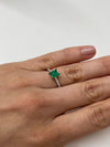 0.90 Carat 5.8x5.4 AAA+ Fine Loose Colombian Emerald-Asscher Cut