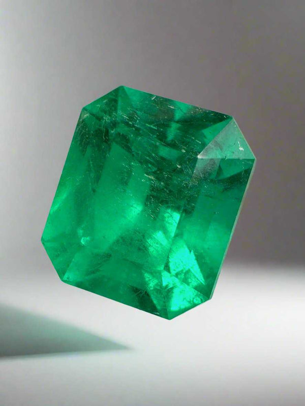 4.12 Carat AAA Vivid Muzo Natural Loose Colombian Emerald-Emerald Cut