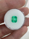 2.82 Carat Colombian Emerald Chunky Cut 8.5x7.4mm Crystal Clear Loose Natural Gemstone