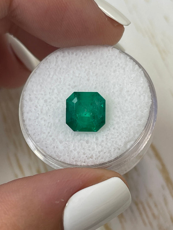 2.55 Carat Forest Muzo Green Natural Loose Colombian Emerald- Asscher Cut