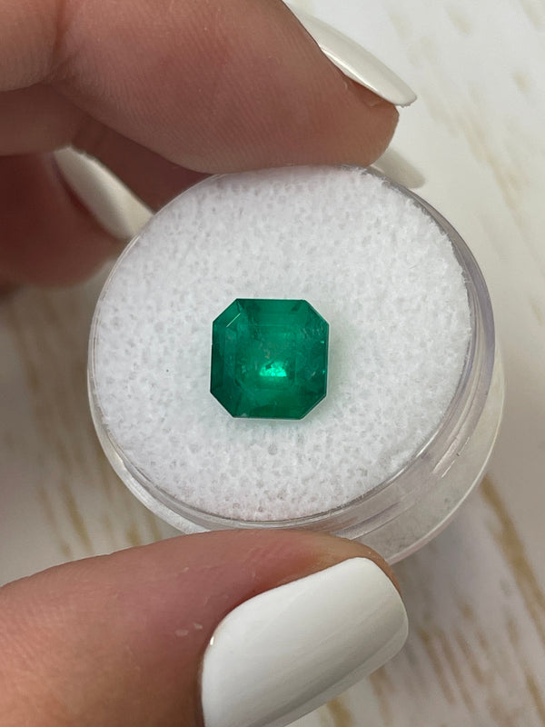 2.55 Carat Forest Muzo Green Natural Loose Colombian Emerald- Asscher Cut