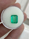 3.22ct Muzo Colombian Emerald Crystal Clear Yellowish Green Spready Cut 10.4x8.4mm Earth Mined Loose Gemstone