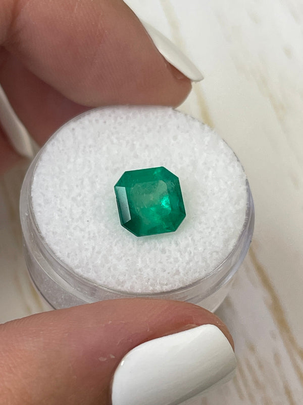 2.55 Carat Forest Muzo Green Natural Loose Colombian Emerald- Asscher Cut