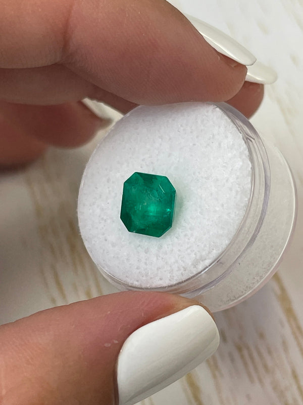 2.55 Carat Forest Muzo Green Natural Loose Colombian Emerald- Asscher Cut