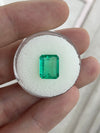 3.30ct Muzo Colombian Emerald Crystal Clear Yellowish Green Spready Cut 10.4x8.4mm Earth Mined Loose Gemstone