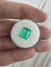3.30ct Muzo Colombian Emerald Crystal Clear Yellowish Green Spready Cut 10.4x8.4mm Earth Mined Loose Gemstone
