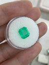 4.02 Carat Earth Mined Colombian Emerald 9x8mm Medium Yellowish Green Loose Natural Gemstone