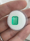 4.12 Carat 12x9 Portrait Cut Natural Loose Colombian Emerald-Emerald Cut