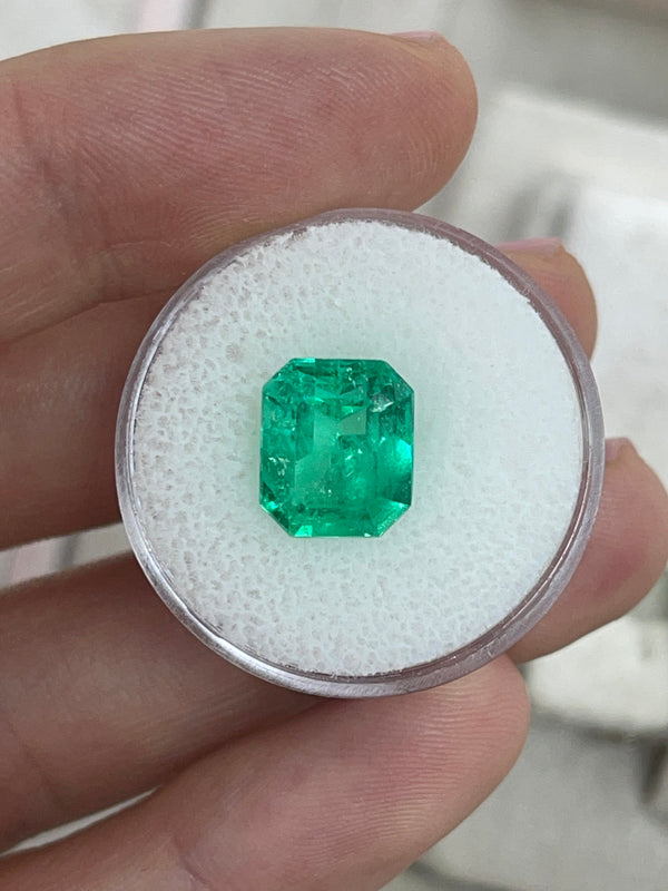 4.82 Carat 11x9 Gemmy Rich Green Natural Loose Colombian Emerald-Emerald Cut