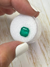 3.33 Carat 9x8.5 Vivid Muzo Colombian Emerald-Asscher Cut with Clipped Corners