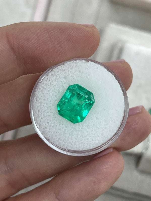 4.82 Carat 11x9 Gemmy Rich Green Natural Loose Colombian Emerald-Emerald Cut